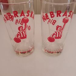 Husker Glasses Good Condition $10.00 For Both 