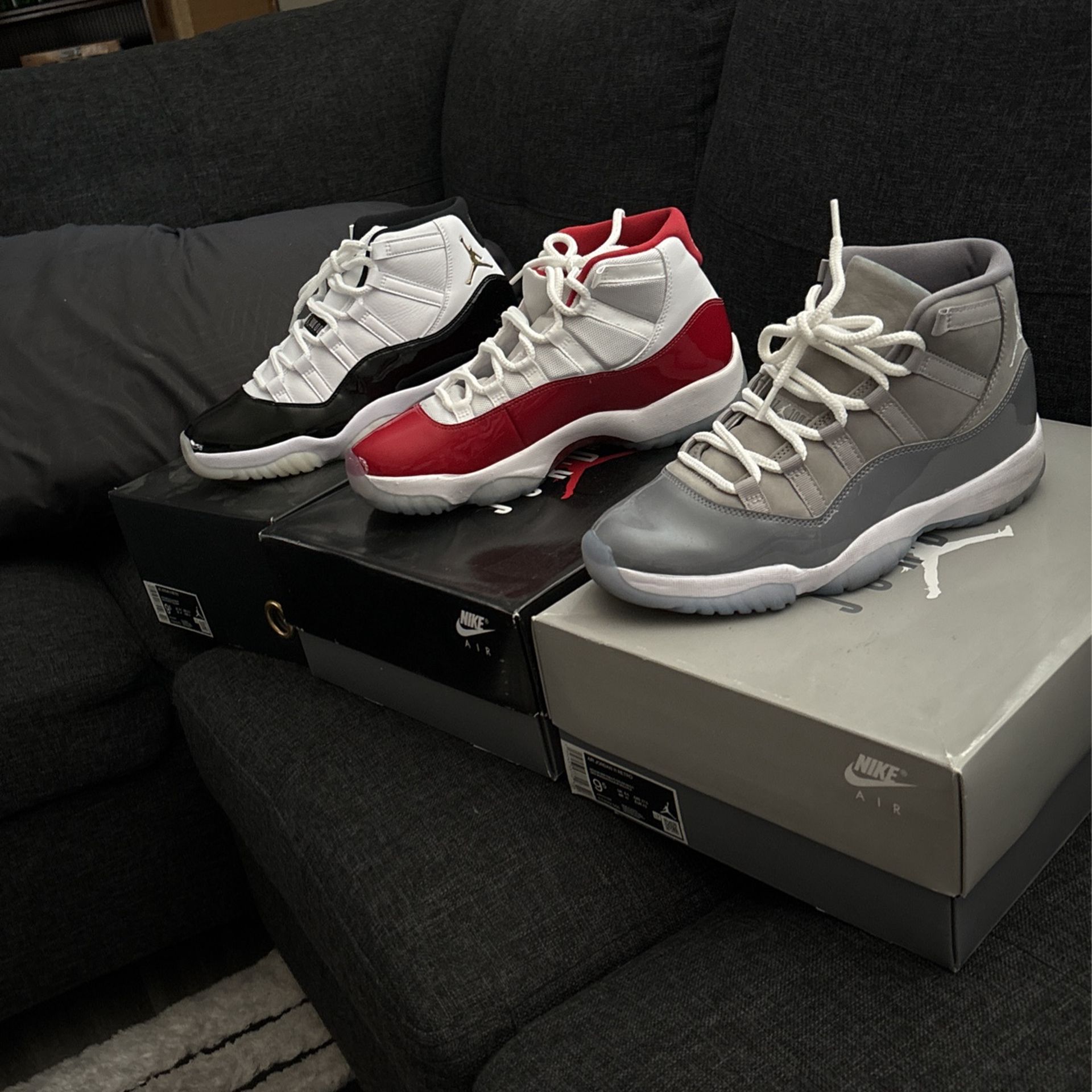 Concord Cherry Cool Grey 11s