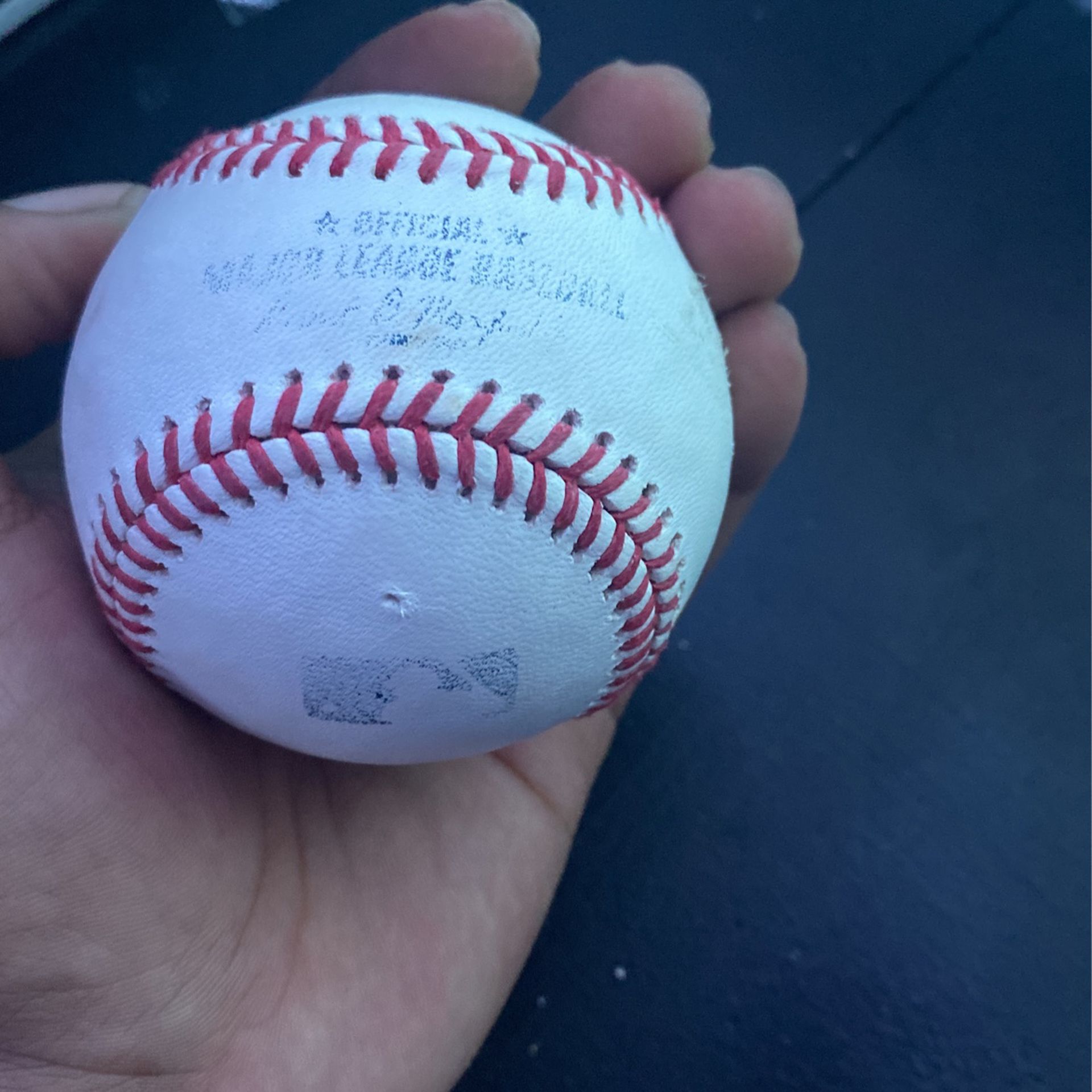 Official MLB (in Game Ball) For The Detroit Tigers Vs. Astros