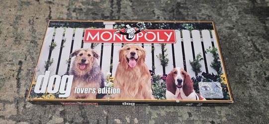 Monopoly Dog Lovers Edition (2007) Factory Sealed Game Contents 100% Complete!!