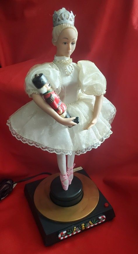 Rare 1997 Limited Edition Nutcracker Moving 18" Tall Dancing Ballerina!