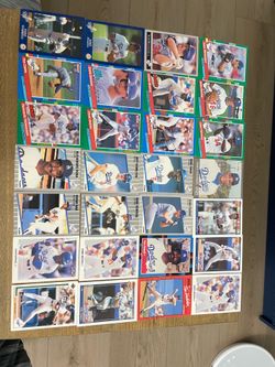 Dodger baseball cards, 25 count