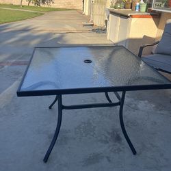 Patio table and 2 chairs