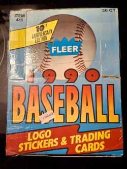 1990 Fleer Baseball 10th Anniversary Edition Box