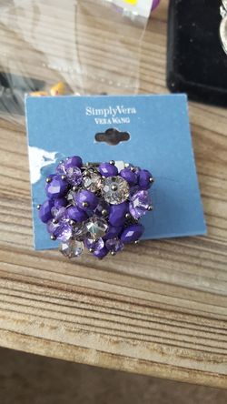Purple stretch Vera Wang ring