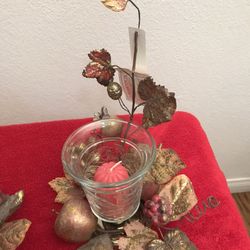 Handmade Christmas candle holders