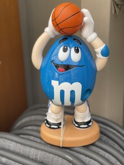 Blue Peanut With Basketball M&M Candy Dispenser