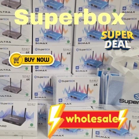 SUPERBOX SUPER BOX  TV BOX S6PRO S6 MAX  1 YEAR WARRANTY  WHOLESALE AVAILABILITY
