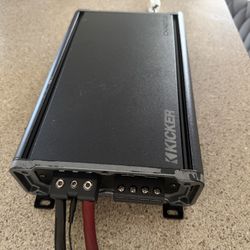 Amplifier Kicker CXA series 1channel Monoblock 2400watts max and 1200w rms Class D for Bass only for Subwoofers 1 ohm stable amp Compact amp