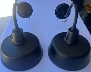 Pair of Outdoor Wall Barn Lights