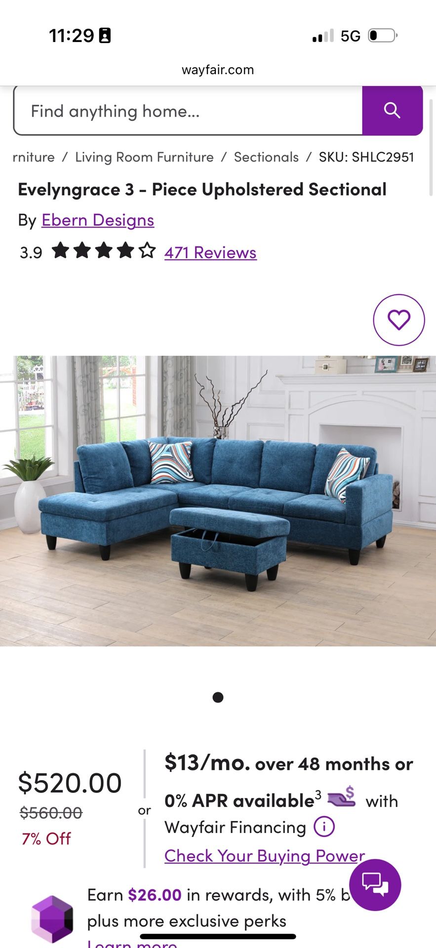 Blue Sofa