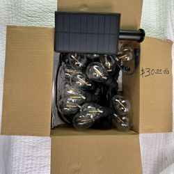 Patio String Lights Solar Powered