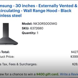 Samsung Wall Range Hood