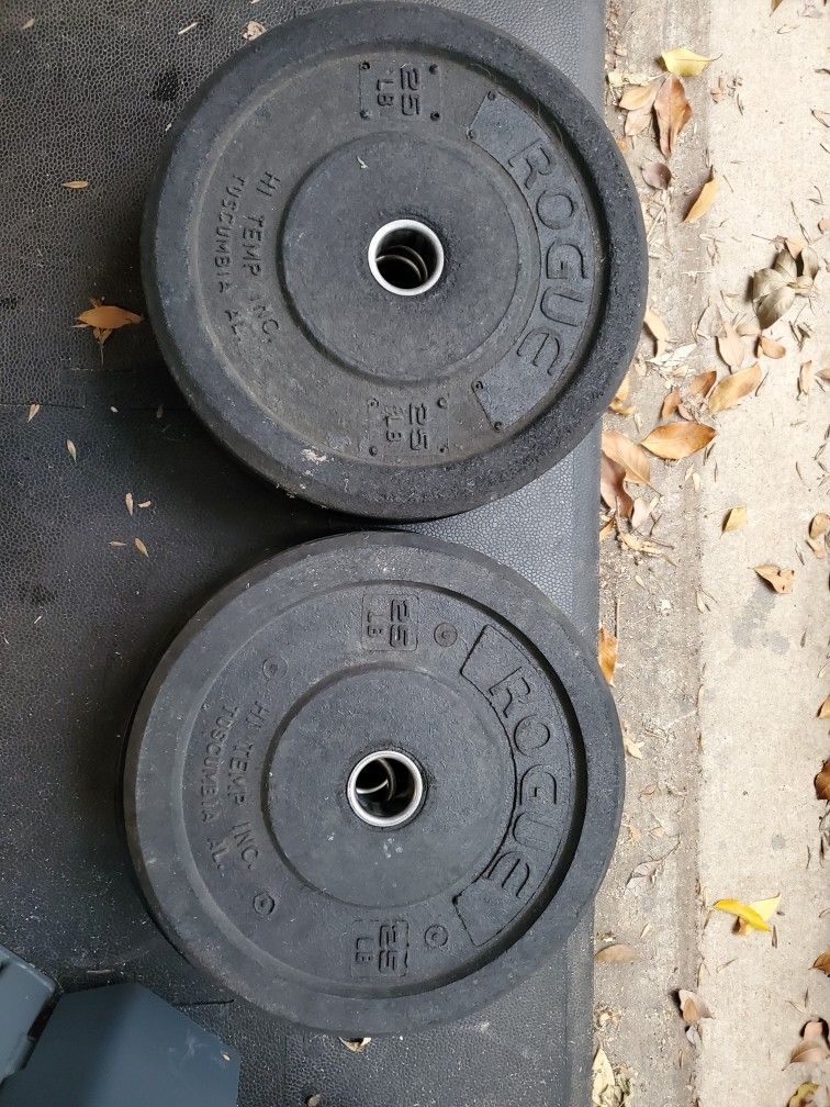 Rogue Hi Temp 25 Pound Bumper Plates