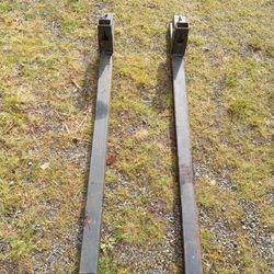 Clamp-on Tractor Pallet Forks