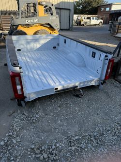 Ford F-(contact info removed) White Bed w/ back frame and bumper