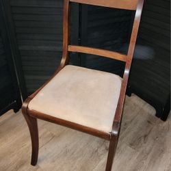 Vintage Wooden Vanity Desk Chair