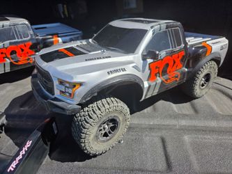Traxxas ford raptor (brushed motor) OBO!