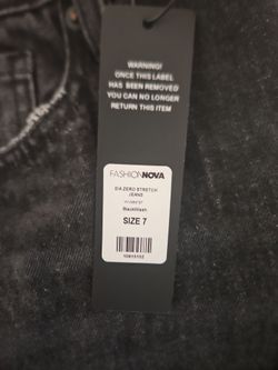 Fashion nova Black/Gray Jeans Sz7