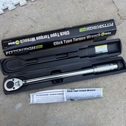 Pittsburgh Pro 1/2” Drive Click-Type Torque Wrench