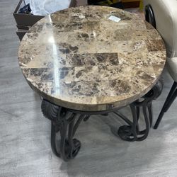 Marble End Table - Mesa Decorativa Para Sala 