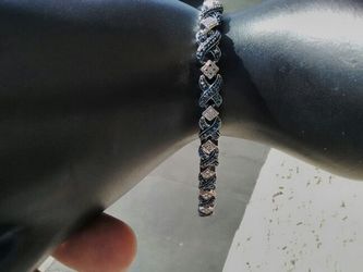 Blue Diamond tennis bracelet