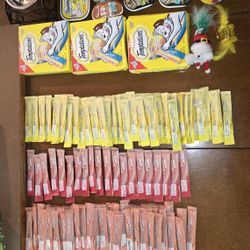 CAT FOOD, TREATS, BOWLS, LITTER