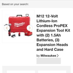 M12 12-Volt Lithium-Ion Cordless ProPEX Expansion Tool Kit