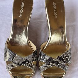 Jimmy Choo “PERFUME” Snake-Print Wedge NWOB SZ 42(11.5)