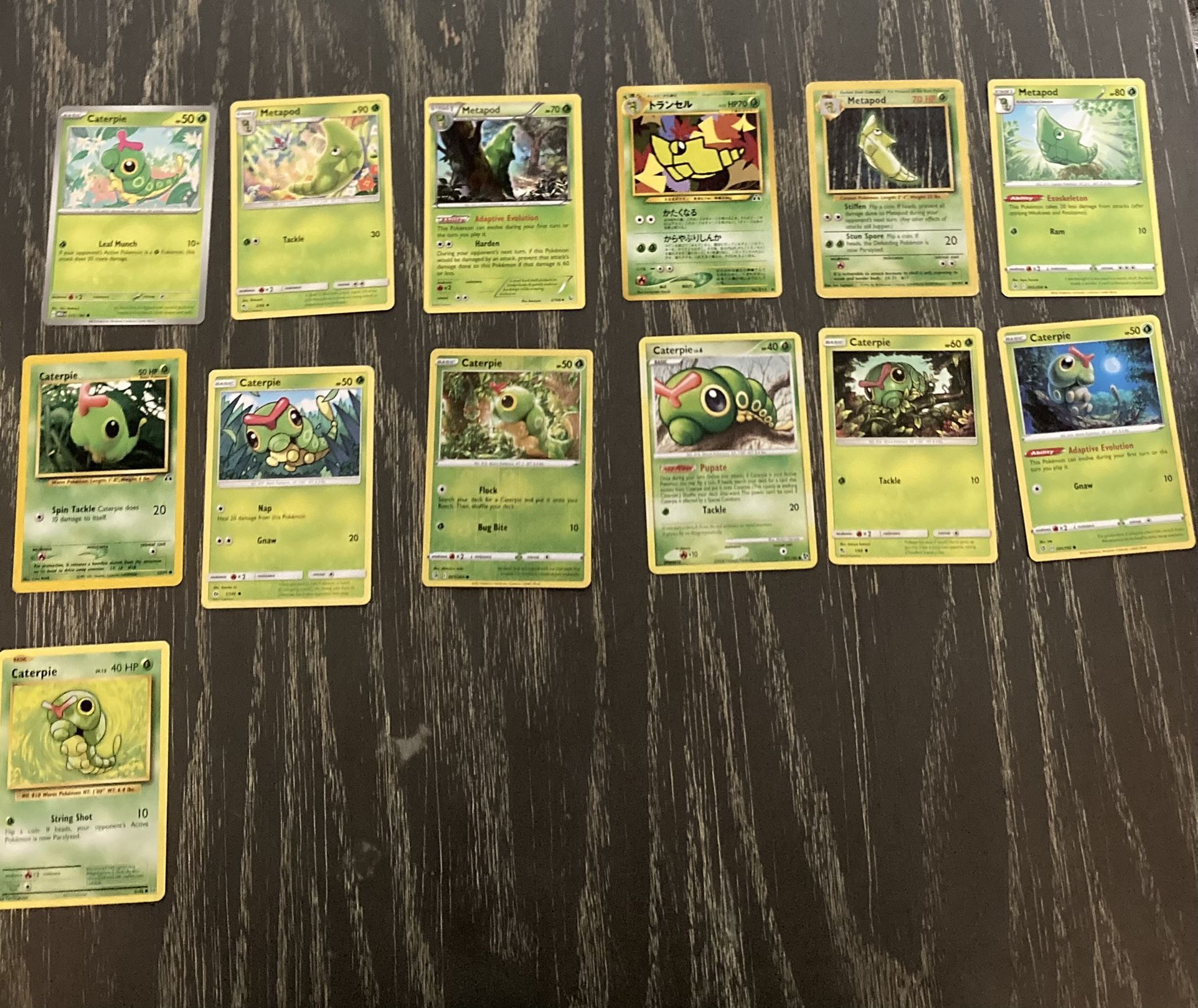 Pokémon Caterpie and Metapod