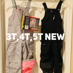Snow Pants For Kids, Overalls, Bibs, Snowsuits, Boots, Jackets (New With Tags)