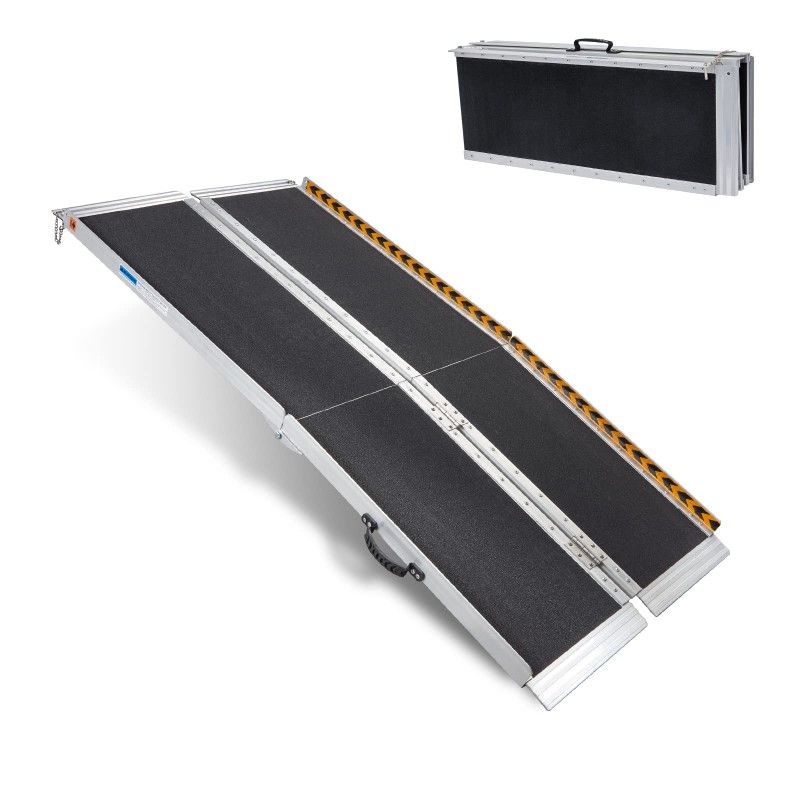 6FT Ramp Foldable Wheelchair Ramp, 72" L x 31.3" W, 800 lbs Capacity