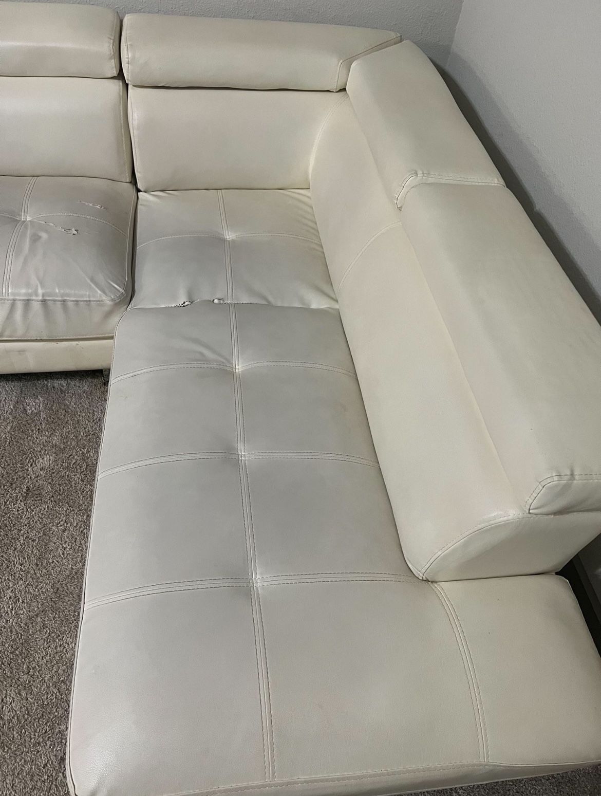 White Sectional