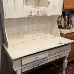 Antique Pot Belly Cabinet 