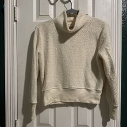 Madewell Cream Cowl Neck Sweater 