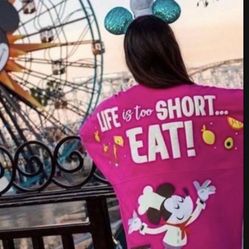 Disney Parks Life is Too Short to Eat,”Food & Wine Festival Spirit Jersey available in Size Large and X-Large NWT Serious inquiries only please  Low o
