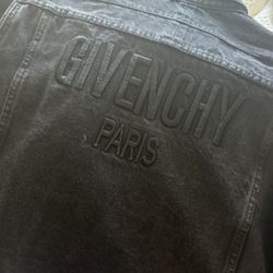 Authentic Givenchy Jean Jacket In Black