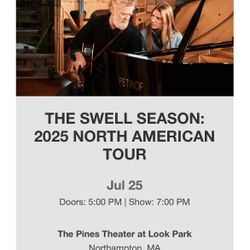 The Swell Season July 25th Northampton MA