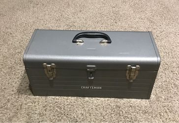 Vintage Sears Craftsman toolbox with removable tray
