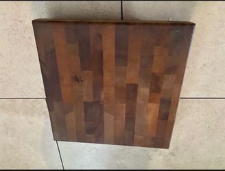 Thick Wood Cutting Board 11 3/8 X 11 3/8