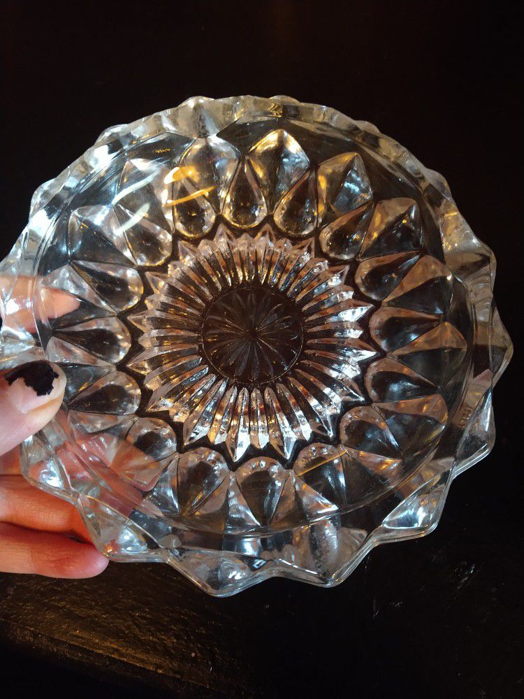 Antique Glass Ash Tray