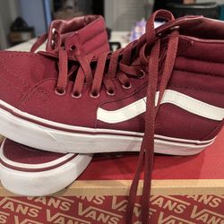 Brand New High Top Burgundy VANS 