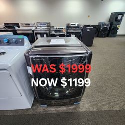 9.0 Cu. Ft. Vented Smart Electric Dryer In Black Stainless Steel With Touch Control 