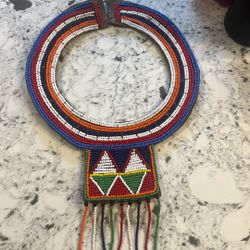 Vintage Museum Quality Indian Beaded Necklace