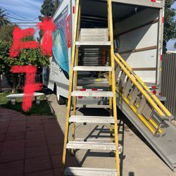 Escalera de 7 pies de fibra de vidrio doble subida nuevas 