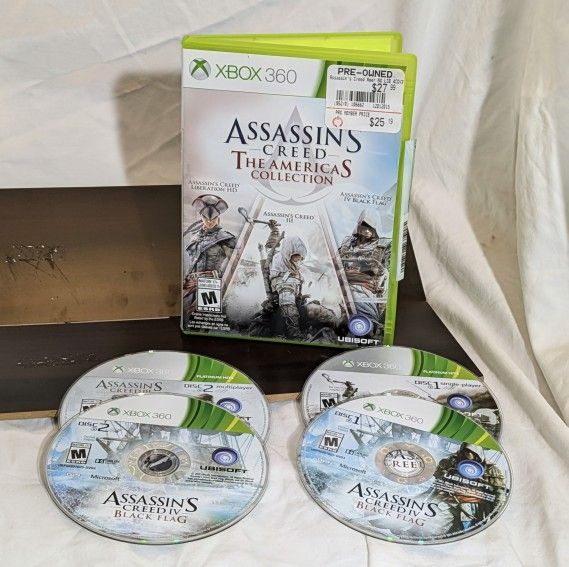 Xbox 360 Assassins Trilogy Creed The American Trilogy Video Games