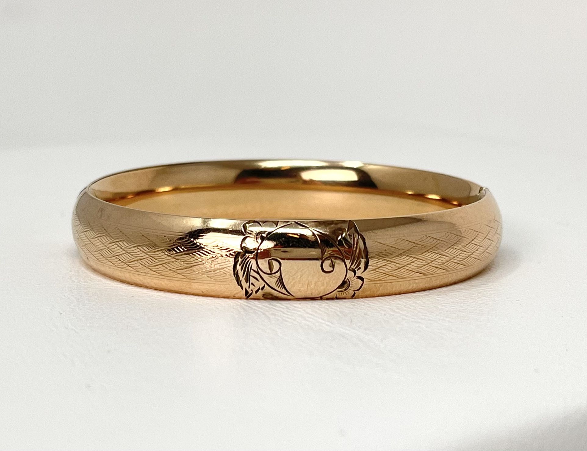 Antique Gold Filled Hinge Bracelet AAGCO 1/10