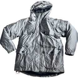 DC Shoes Snow Jacket Men Small Waterproof Ski Snowboard Gray Insulated Coat Y2K