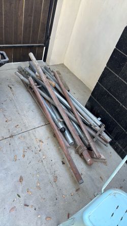 Free scrap metal fence posts