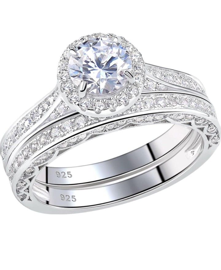 Diamond Wedding Ring Set